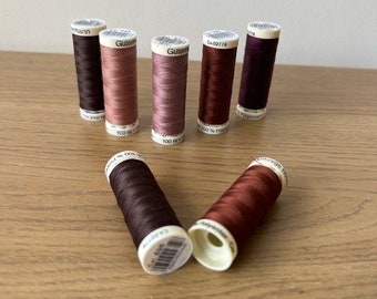 Browns Gutermann Sew All Polyester Thread for Sewing, Quilting, Dressmaking