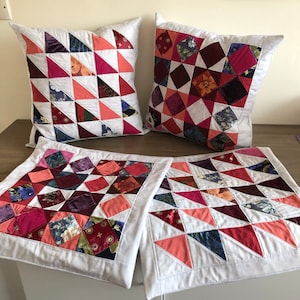Bespoke Memory keepsake items made from shirts or clothes from loved ones. Cushions, bunting, mini bunting