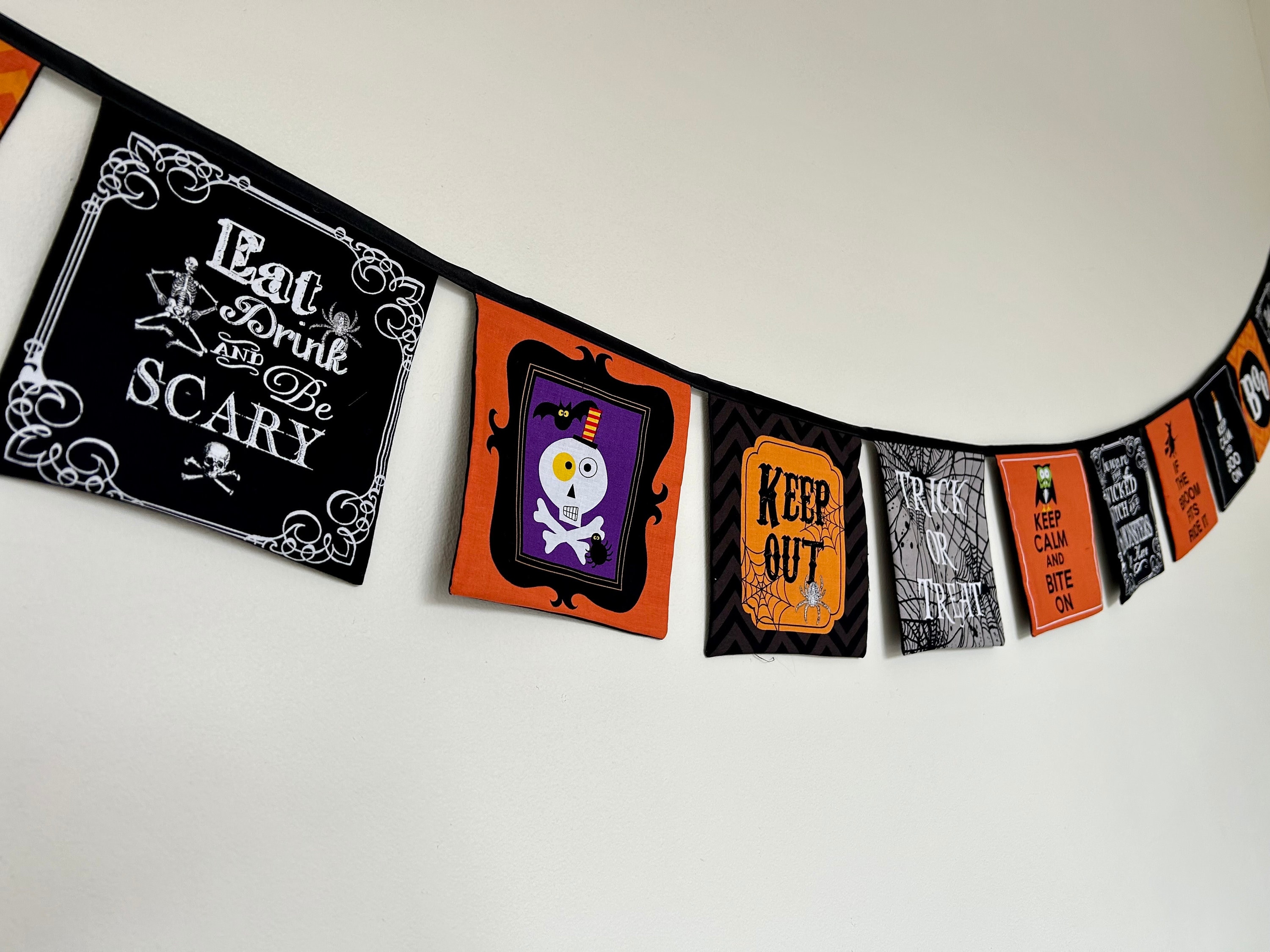 Festone Di Halloween Per Portico Con Bandiere Da Giardino, Decorazione Rustica Di Halloween, Per Esterni, Interni, Casa, Fattoria, Classe, Porta, Finestra, Giardino