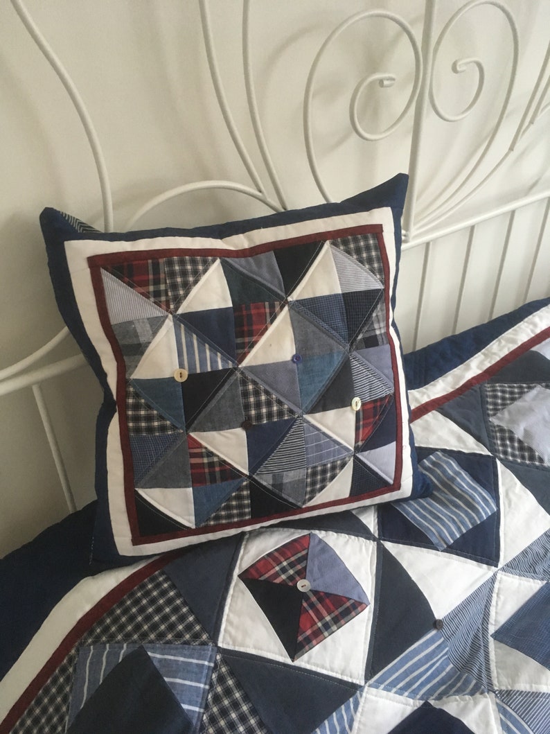 Bespoke Memory Quilt Keepsake Blanket Made From Shirts or Etsy UK