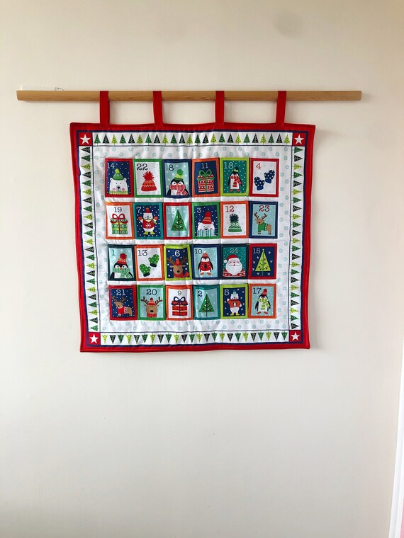 Fun Modern Christmas Advent Calendar With Pockets. Reusable. Bright Colours  and Compact Size. Cute Animals and Images. From Panel. - Etsy