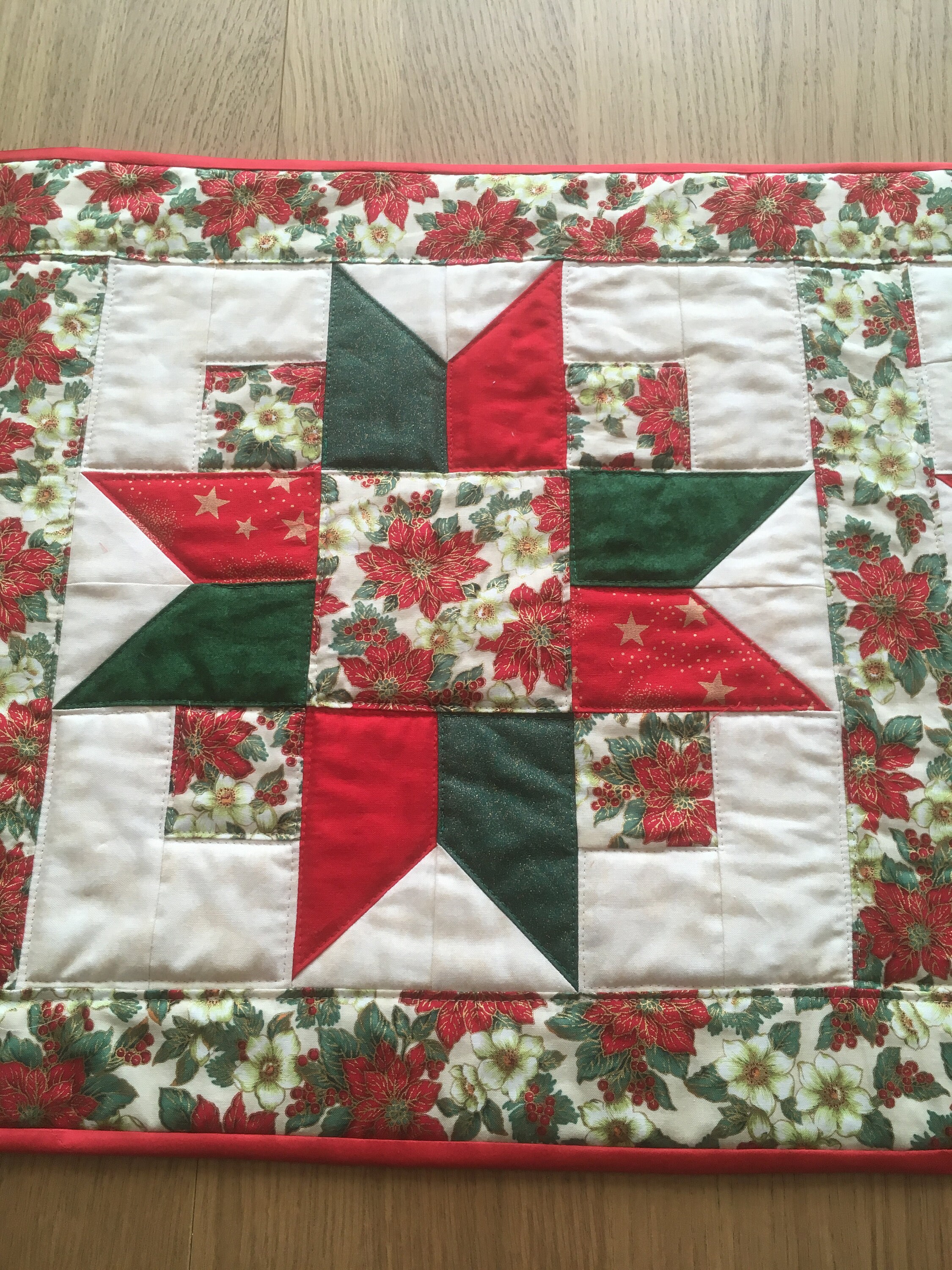 Patchwork Christmas Table Runner. Table Linen. Traditional Etsy