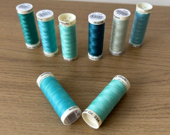 Turquoise Gutermann Sew All Thread, Polyester Sewing & Quilting