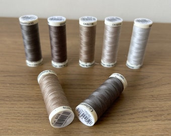 Gutermann Sew All Polyester Thread, Grey Neutral Brown