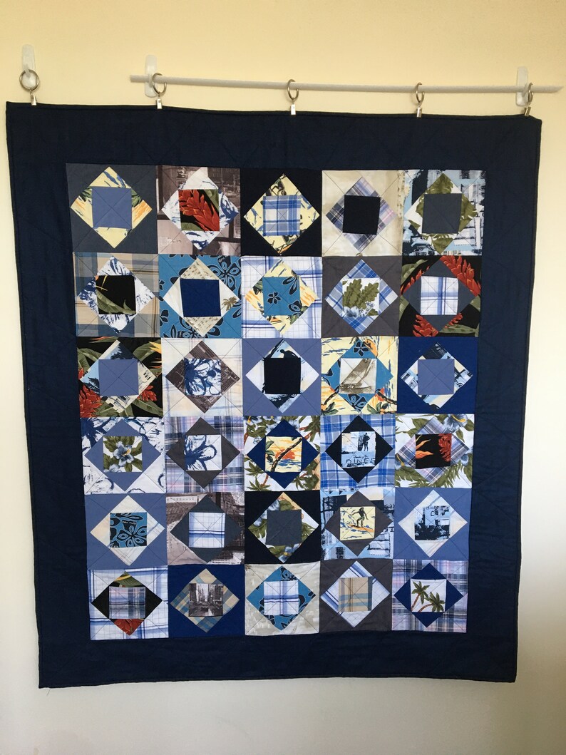 Bespoke Memory Quilt Keepsake Blanket Made From Shirts or Etsy Australia