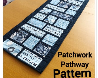 Patchwork Table Runner PDF PATTERN PPTR