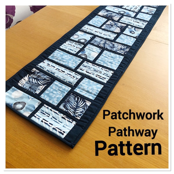 Patchwork Table Runner PDF PATTERN PPTR