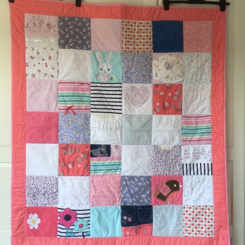 Quilt Made From Loved Ones Clothes Memory Blanket for Mom or Etsy