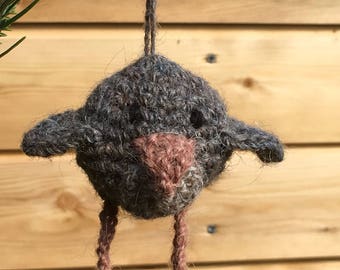 Song bird xmas decoration crochet kit