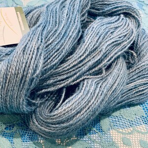 4ply blue Indigo dyed alpaca yarn image 3