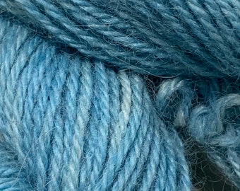 Double knit turquoise alpaca yarn