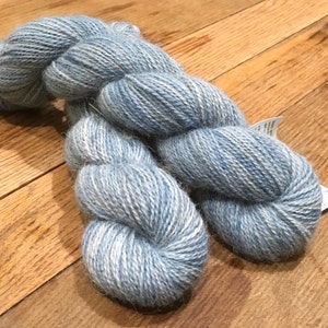 4ply blue Indigo dyed alpaca yarn image 5