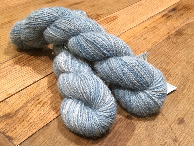 4ply blue Indigo dyed alpaca yarn image 5