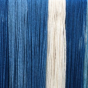 4ply blue Indigo dyed alpaca yarn image 6