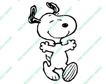 Snoopy Peanuts Svg File Dxf File Eps File Png File Etsy