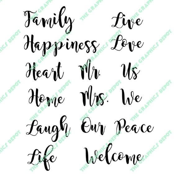 Free Free 191 Word Fancy Writing Family Svg SVG PNG EPS DXF File