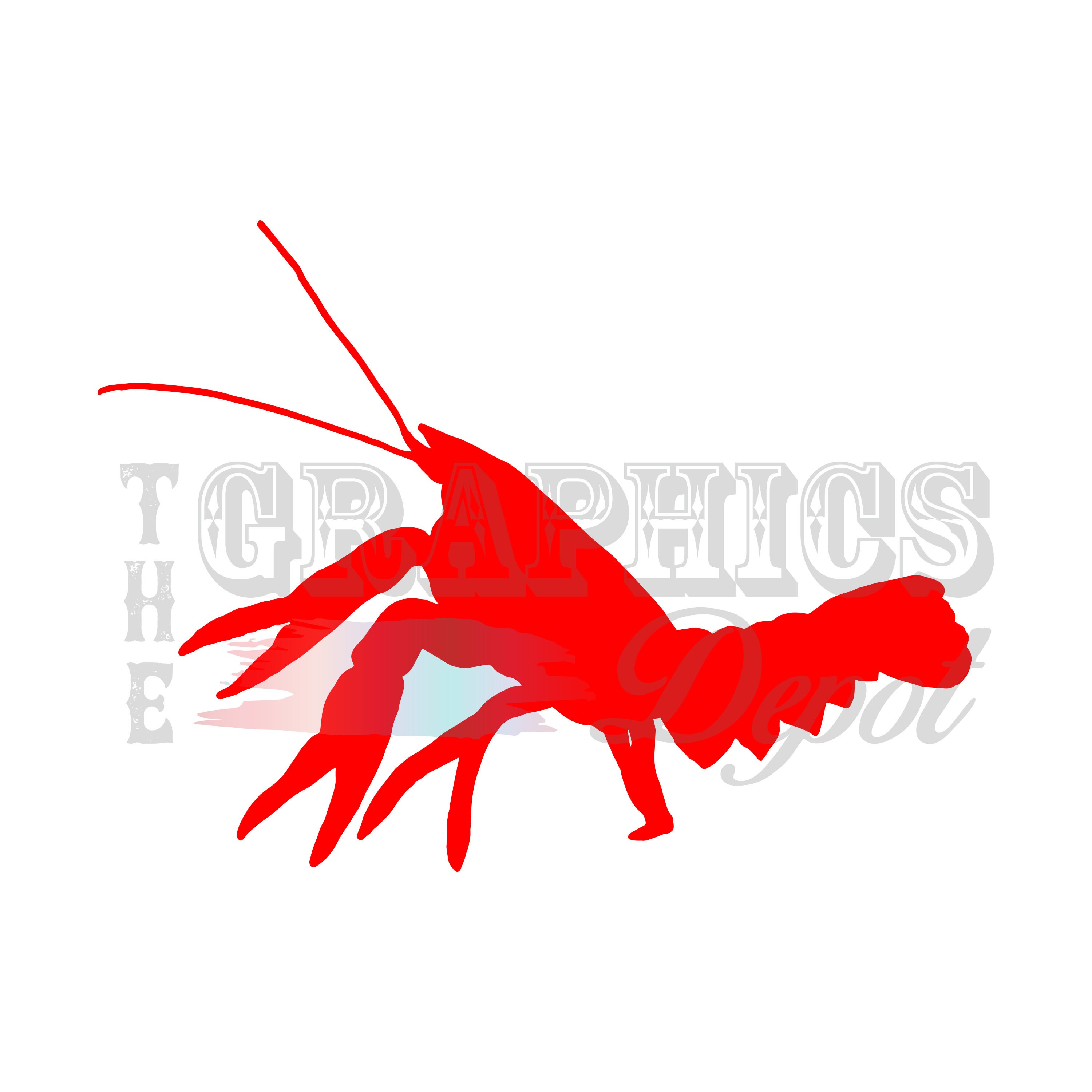 Crawfish svg eps jpg png files Louisiana Crawfish Cut | Etsy