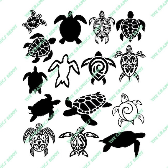 Download Sea Turtle SVG & EPS files Instant Download Cut Files | Etsy