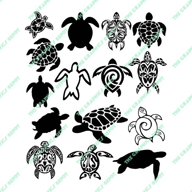 Download Sea Turtle SVG & EPS files Instant Download Cut Files | Etsy