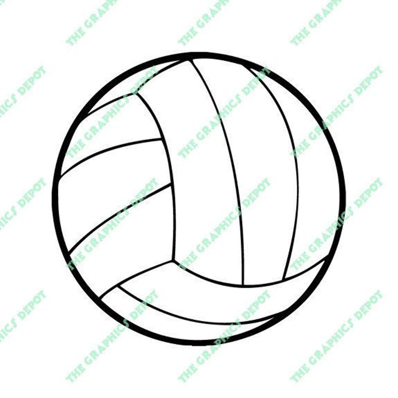 Volleyball SVG file DXF file EPS file png file Cut File | Etsy