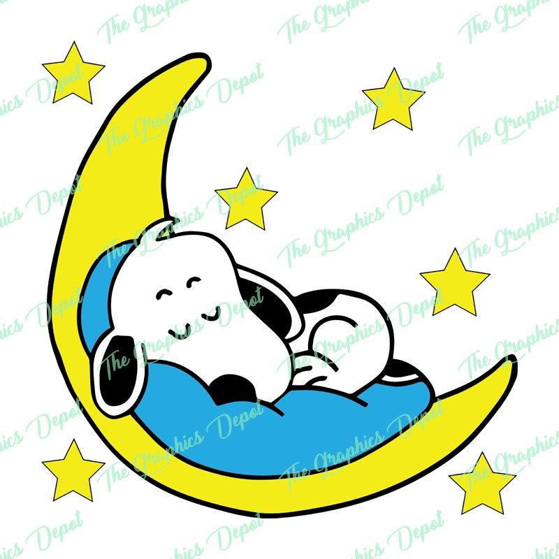 Baby Snoopy Sleeping Clip Art