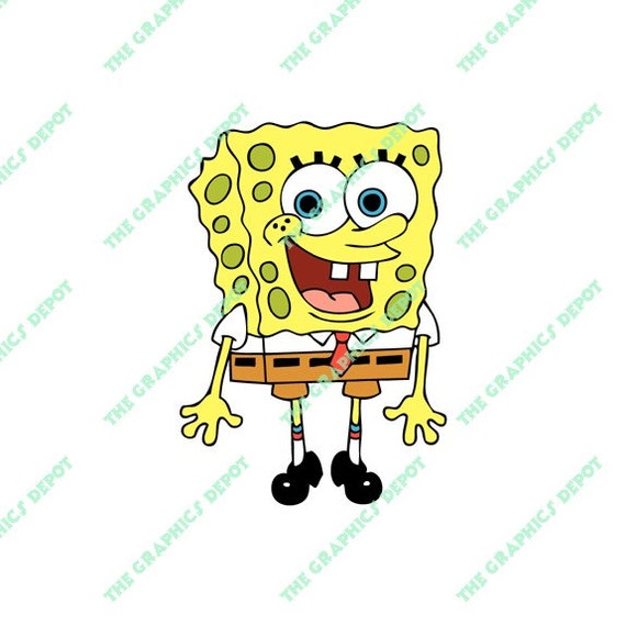 Spongebob SVG file DXF file EPS file png file Instant | Etsy