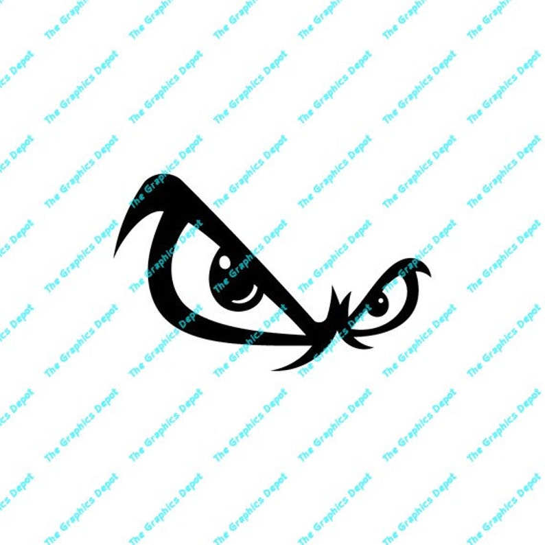 Decal Cut File Digital Download Eyes Evil Eyes DXF Etsy