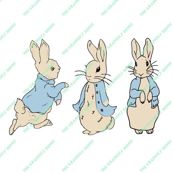 Download Peter Rabbit svg eps dxf pdf png jpg file Instant | Etsy