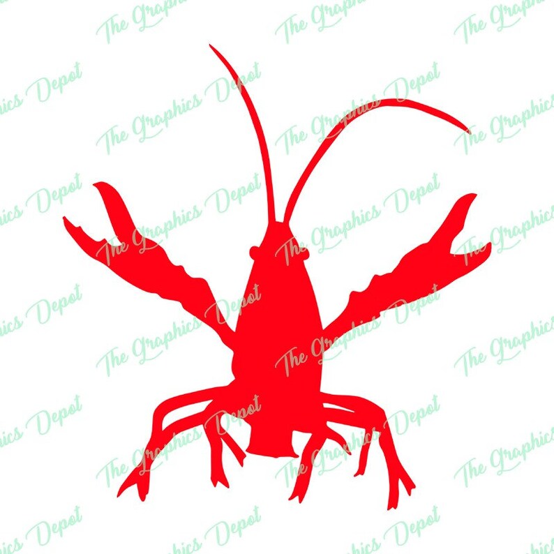 Crawfish Svg Eps Ai Pdf Jpg Png Files Louisiana | Etsy