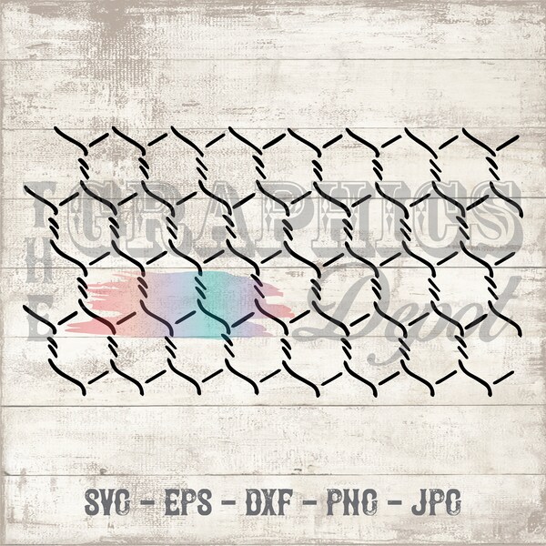 Chicken Wire - Farmhouse - SVG - eps - dxf - 300dpi - PNG - JPG - Clipart - Clip Art - Télécharger - Cricut Explorer - Silhouette Cameo