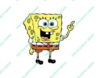 Spongebob - SVG file, DXF file, EPS file, png file - Instant Download - Cricut Explorer - Silhouette Cameo