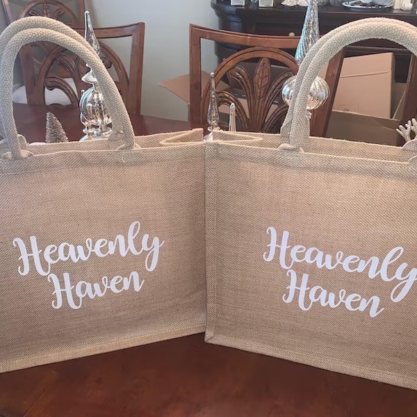 Personalized Burlap Bags Custom Beach Tote Bag Bridesmaid Tote Bags With Names Bridesmaid Gifts Girls Trip Gifts Jute Bag Burlap Tote Bags