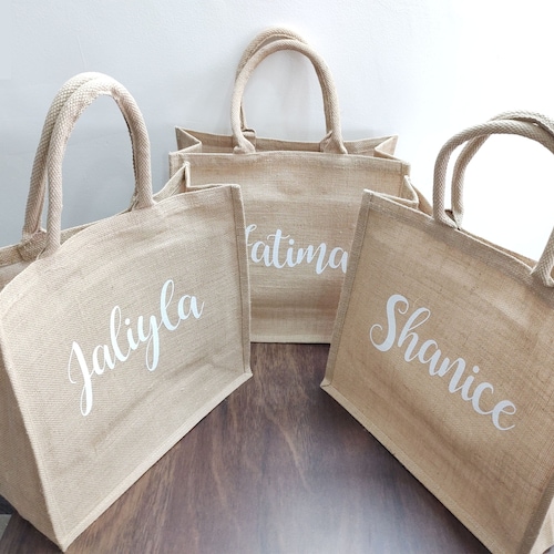 Personalized Bridesmaid Beach Bag Tote Gift Bags Beach Etsy