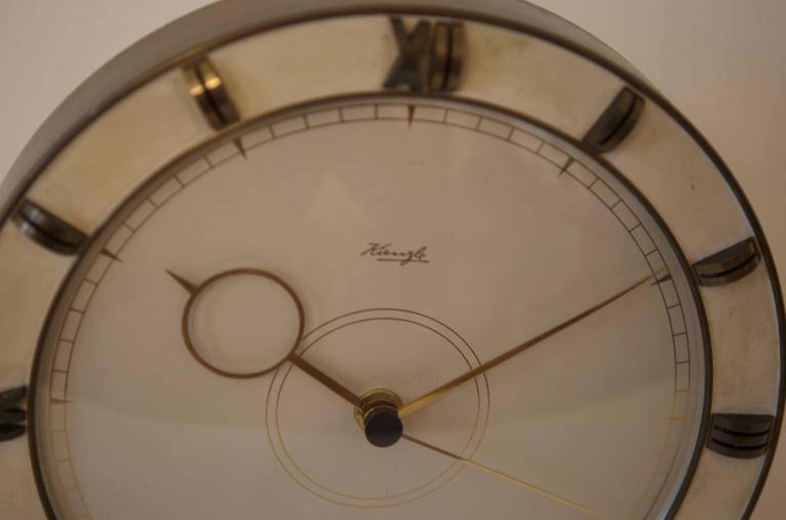 Big Kienzle Art Deco Table Clock 1930s Etsy
