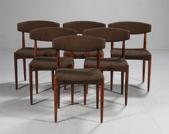 Set of Six Rosewood Dining Chairs by Scantic Furniture, 1960s