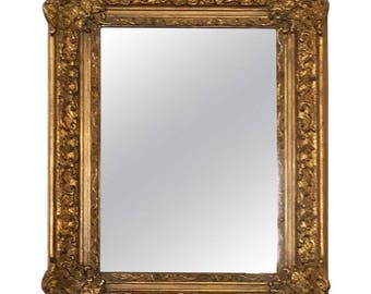 Early 20th Century Baroque Style, Century Style Giltwood Carved Mirror