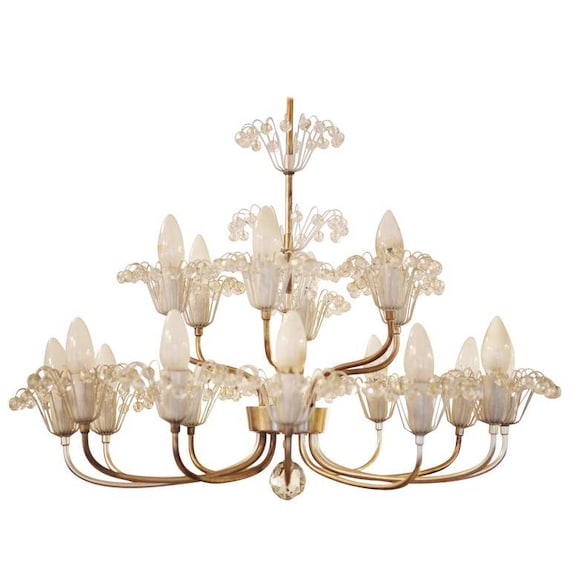 Large Mid Century Chandelier By Emil Stejnar For Rupert Nikoll Mid Century Chandelier By Emil Stejnar, Chandelier Stopped Working