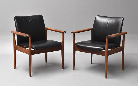Finn Juhl Rosewood Armchair 209 Diplomat Etsy