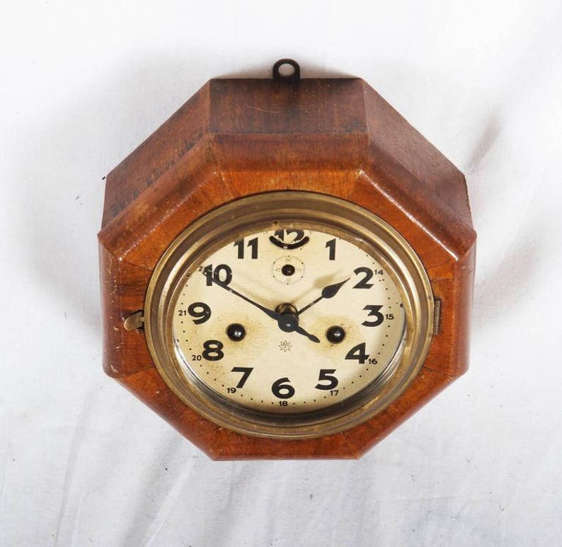 Art Deco Junghans Wall Clock Etsy