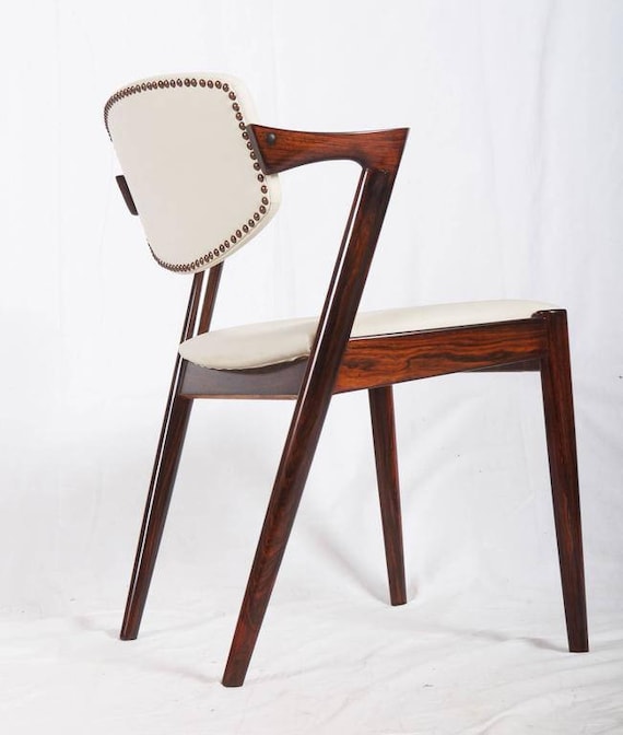 Rosewood and Leather Chair by Kai Kristiansen Model 42 - Etsy Rosewood and Leather Chair by Kai Kristiansen Model 42 - Etsy
