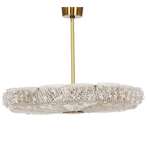 Jupiter Pendant Chandelier By Carl Fagerlund for Orrefors