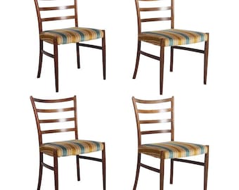 Set of Four Danish Rosewood Dining Chairs by Johannes Andersen