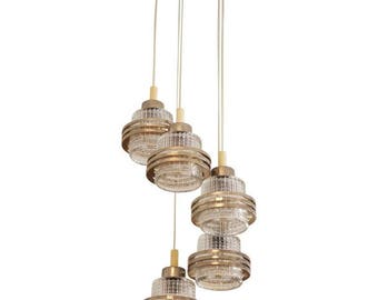 Mid-Century Cascading Chandelier