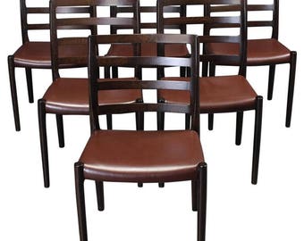 Set of Six Oak Dining Chairs by Niels O. Moller for J.L.Moller