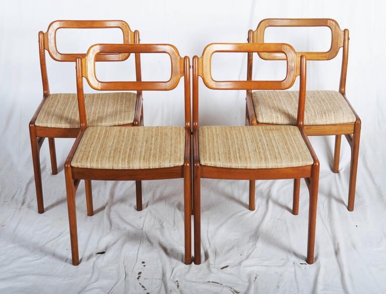 Uldum Møbelfabrik のデンマーク製チーク材椅子 4 脚セット - Etsy 日本