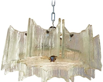 J.T. Kalmar of Austria Ice Glass Chandelier