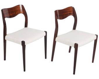 Rosewood Dining Chairs by Niels Otto Møller Model 71