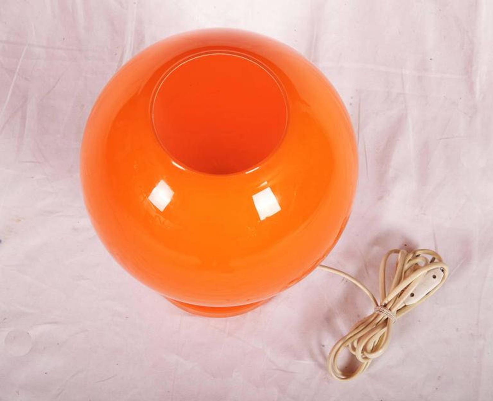 Midcentury Glass Table Lamp Etsy