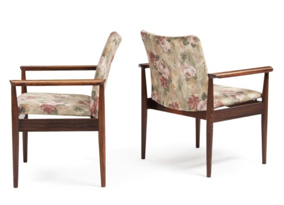 Finn Juhl Rosewood Armchair 209 Diplomat Etsy