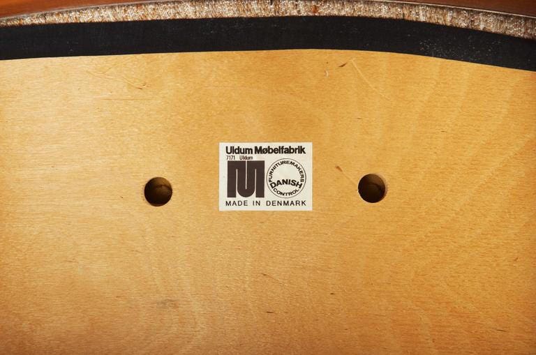 Uldum Møbelfabrik のデンマーク製チーク材椅子 4 脚セット - Etsy 日本
